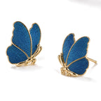 Azurewing Butterfly Stud Earrings — view 3