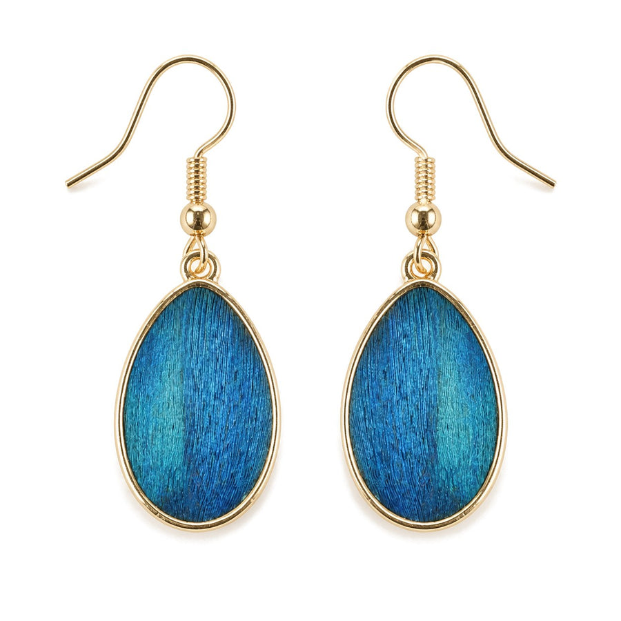 Cerulean Dew Drop Earrings — view 4