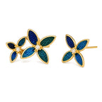 Azure Blossom Stud Earrings — view 3
