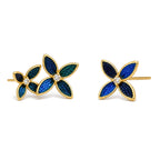Azure Blossom Stud Earrings — view 4
