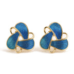 Trinity Orbit Stud Earrings — view 2