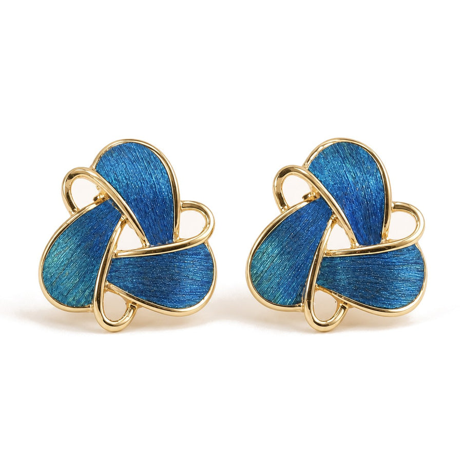 Trinity Orbit Stud Earrings — view 2