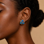 Trinity Orbit Stud Earrings — view 4
