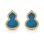 Crystal Gourd Stud Earrings — view 1