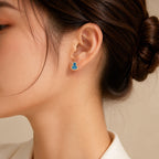 Crystal Gourd Stud Earrings — view 2