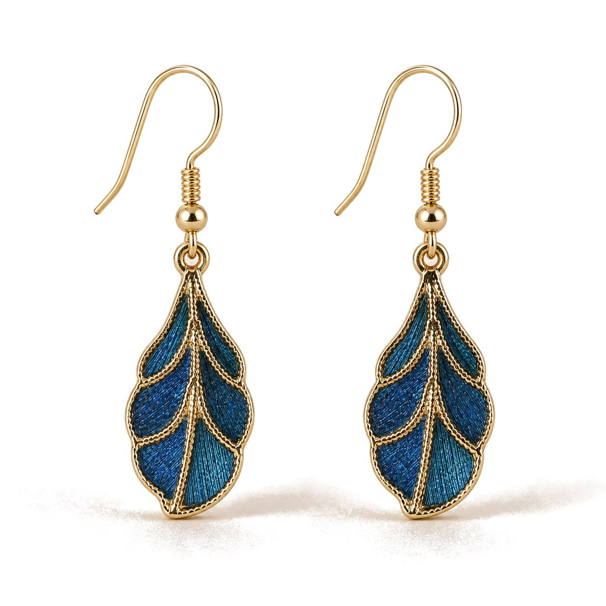 Luminous Leaf Drop Earrings — view 3