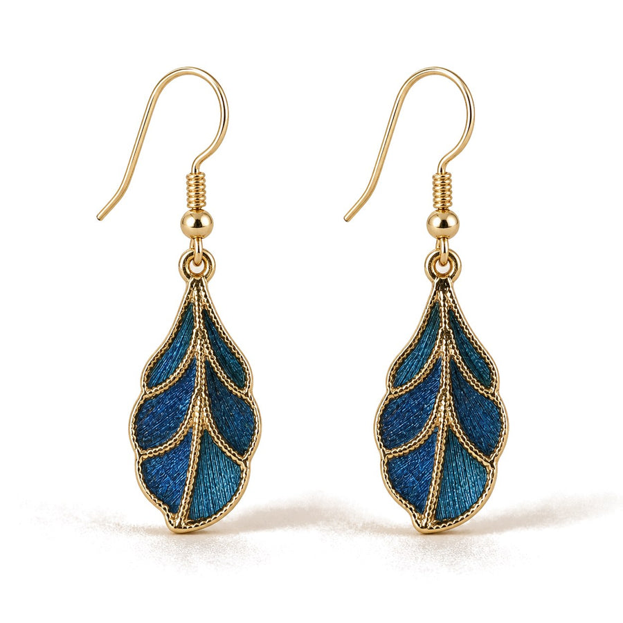 Luminous Leaf Drop Earrings — view 3