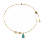 Azure Gourd Pendant Necklace — view 1
