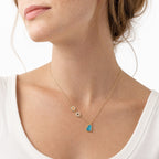 Azure Gourd Pendant Necklace — view 3